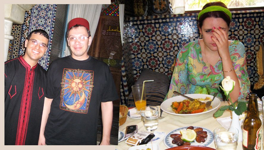 Касабланка. Очень плотный обед.